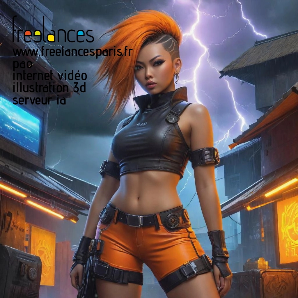 Pao mise en page internet vidéo illustration 3d serveur IA générative AI freelance paris studio de création magazines p5v0aua0